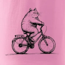 Tlustá kočka  na kole