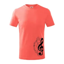 Houslový klíč a noty