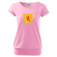 Skotský lev na hrudi