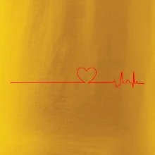 Poker EKG srdce červené