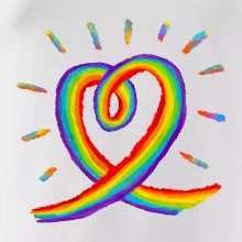 Srdce pride duha kreslená Srdce pride duha kreslená