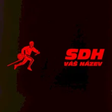 Hasičský sport SDH + váš název ČERVENÁ