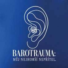 Barotrauma můj nejhorší nepřítel ucho s uzlem v lince