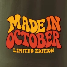 Made in october limited edition retro vlnité písmo