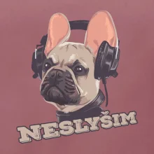 Francouzský buldoček neslyším Francouzský buldoček neslyším