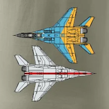 Mig 29 Fulcrum ze spoda a ze zhora