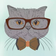 Hipster britská modrá