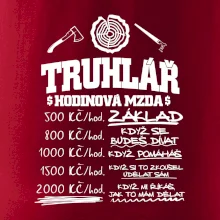 Hodinová mzda truhlář