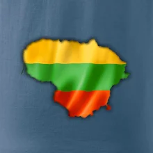 Litva vlajka mapa