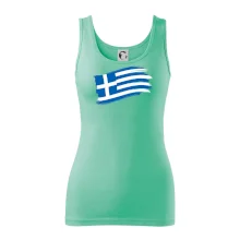 Řecko vlajka - štětkou