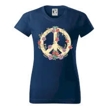 Peace symbol pískový