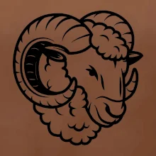 Černá Hlava berana obrys