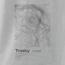 Trosky - vrstevnice v obdélníku