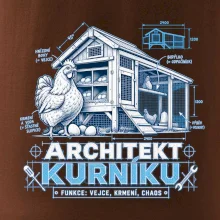 Architekt kurníku technický výkres