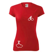 Mapa ČR + kolo na prsu