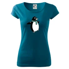 Tučňák se zelenou šálou