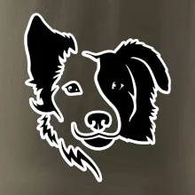 Border kólie obrys hlavy