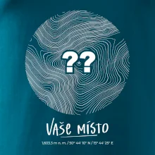 Vaše místo - vrstevnice v kruhu