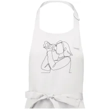 Fotografka stojící jedním tahem