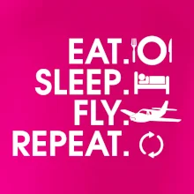 Eat sleep fly repeat