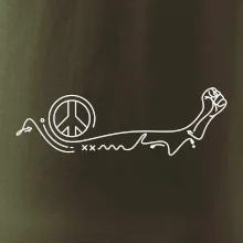 Pěst a symbol míru