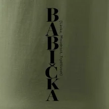 Babička láska moudrost trpělivost svislý nápis