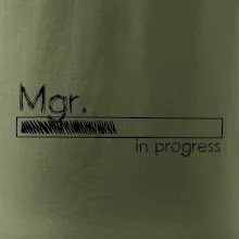 In progress titul Mgr.  magistr / magistra