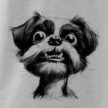 Černobílá karikatura Ši-tzu