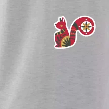 Folklor na prsu veverka