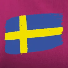Švédsko vlajka štětkou
