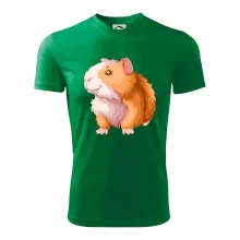 Morče - kreslené, bílo oranžové