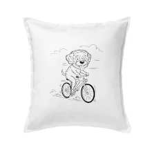 Lagotto romagnolo karikatura na kole černá