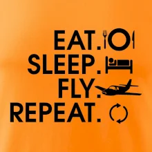 Eat sleep fly repeat