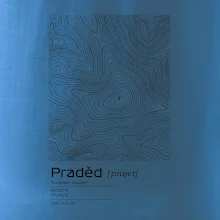 Praděd - vrstevnice v obdélníku