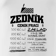 Ceník zedníka - cena za metr