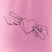 Dvě ruce a srdce jedním tahem