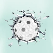 Florbal míč v triku