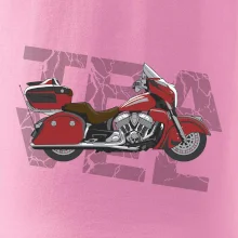 Cestovní motorka Amerika červená