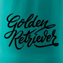 Golden retriever - nápis okrasný