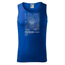 Milešovka - vrstevnice v obdélníku