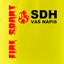 SDH nápis (oheň, firesport, název sboru - vlastní nápis)