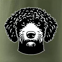 Lagotto romagnolo hlava na prsu