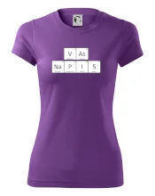 Vlastní nápis - periodická tabulka