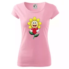 Parové triko - Včela a květina