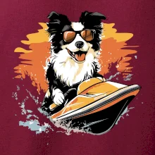 Border Kolie na vodním skútru