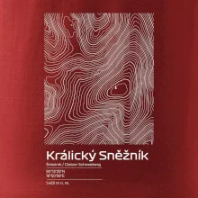 Králický Sněžník - vrstevnice v obdélníku