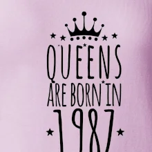 Queens are born in 1987