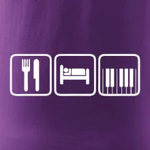 Eat sleep piano v řadě