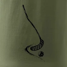 Minimalistická florbalka s míčkem