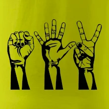 Kámen nůžky papír černé